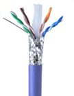 SFTP CAT6A Ethernet  Copper CCA Cat 6 Ethernet Cable 305m Fluke Test LSZH Wiring