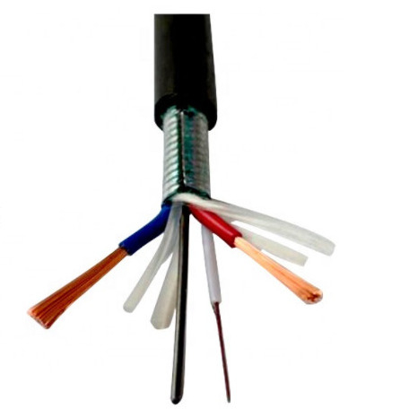 PVC Sheath G657A Hybrid Fiber Optic Cable Data Composite Coaxial Cable