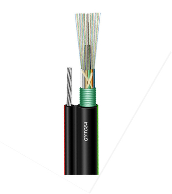 48 noyaux schéma le câble optique autosuffisant de fibre de 8 PBT pour le messager aérien